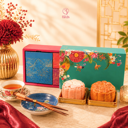 Emerald Blossom Mooncake Box 碧⽟花语⽉饼礼盒