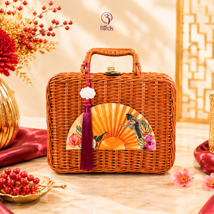 WOVEN MOON BASKET GIFT SET 藤织⽉满礼篮